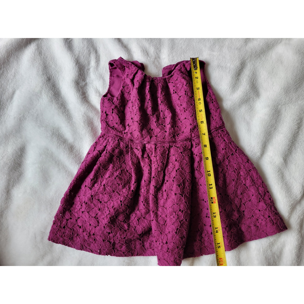 CHEROKEE GIRLS Dress Baby Girl 18 Months Violet Braided Lacing ALine - Picture 7 of 7